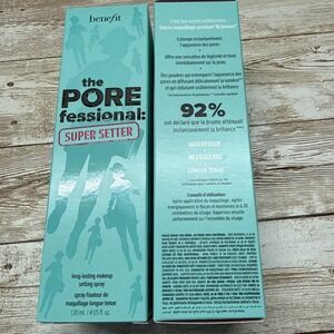 2x Benefit The POREfessional Super Setter Setting Spray – 120 mL Full Size New!
